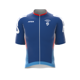 Cyklo dres dámský, krátké rukávy, kostěný zip